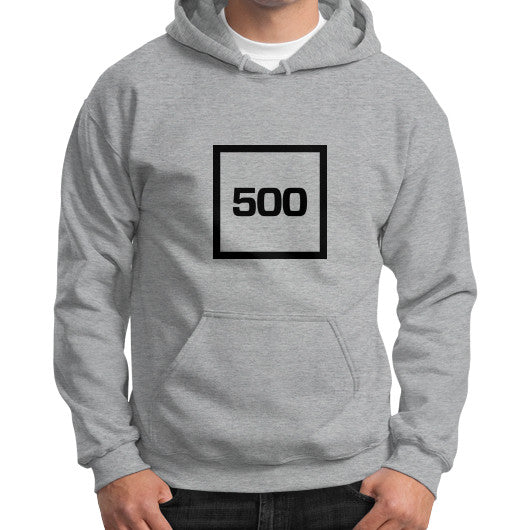 Gildan Hoodie (on man) Sport grey 500 Startups Idea