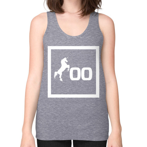 Unisex Fine Jersey Tank (on woman) Tri-Blend Grey 500 Startups Idea