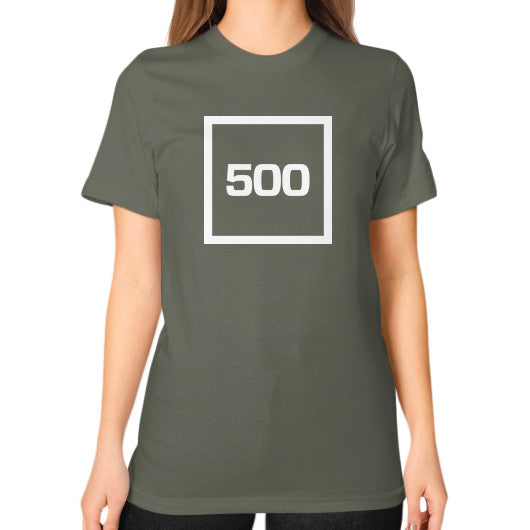 Unisex T-Shirt (on woman) Lieutenant 500 Startups Idea