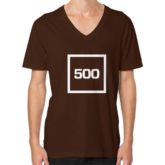 V-Neck (on man) Brown 500 Startups Idea