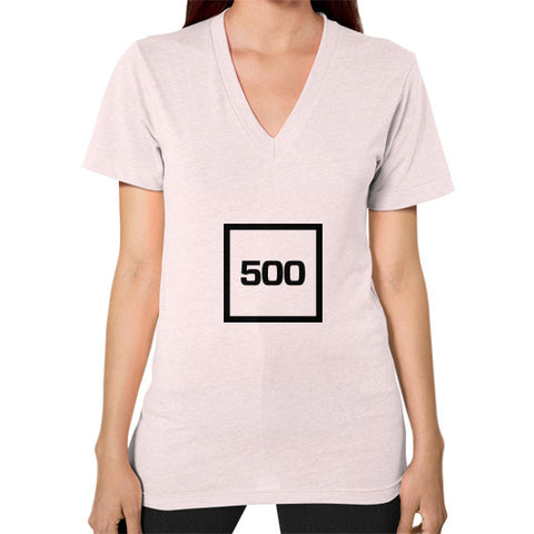V-Neck (on woman) Light pink 500 Startups Idea