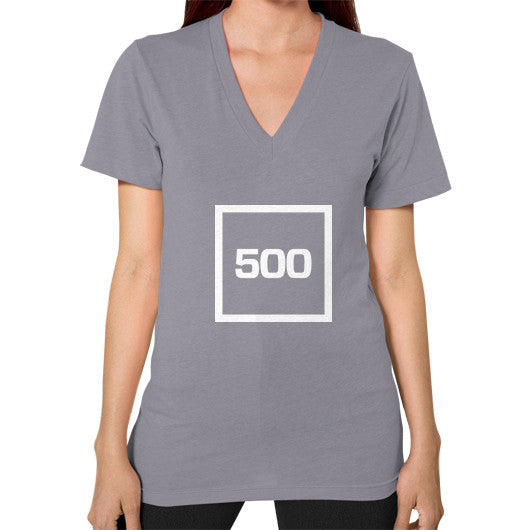 V-Neck (on woman) Slate 500 Startups Idea