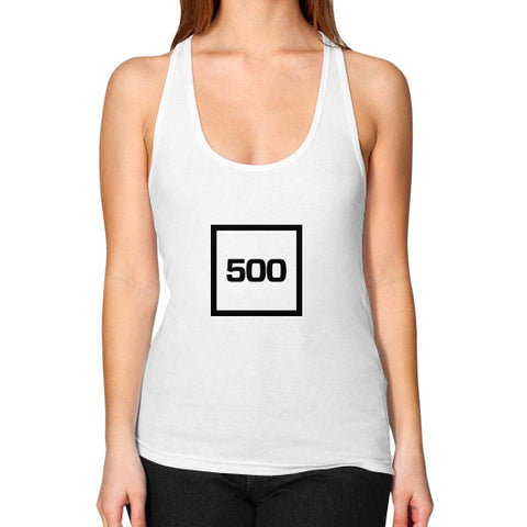 Women's Racerback Tank White 500 Startups Idea