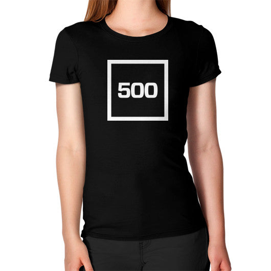 Women's T-Shirt Black 500 Startups Idea