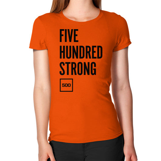 Women's T-Shirt Orange 500 Startups Idea