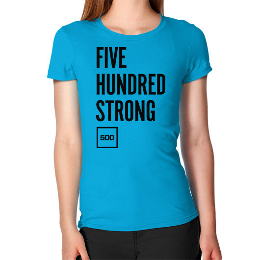 Women's T-Shirt Teal 500 Startups Idea