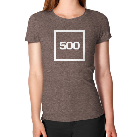 Women's T-Shirt Tri-Blend Coffee 500 Startups Idea