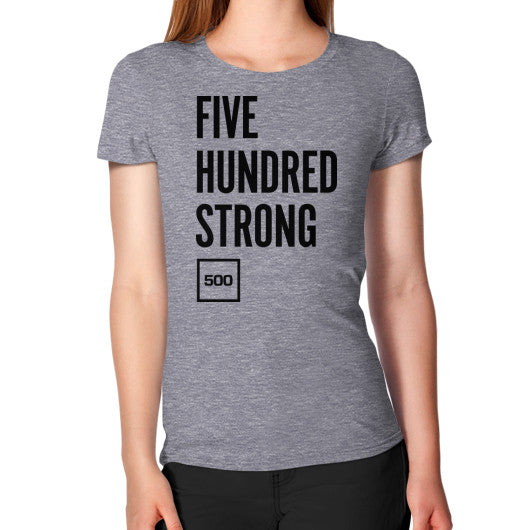 Women's T-Shirt Tri-Blend Grey 500 Startups Idea