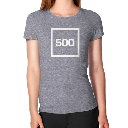 Women's T-Shirt Tri-Blend Grey 500 Startups Idea